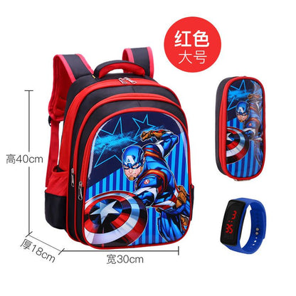 P School bags for male elementary school students, school bags for female Spider Man, grades 1-2-3-4-4-5-6, children's school bags, kindergarten school bags for female students