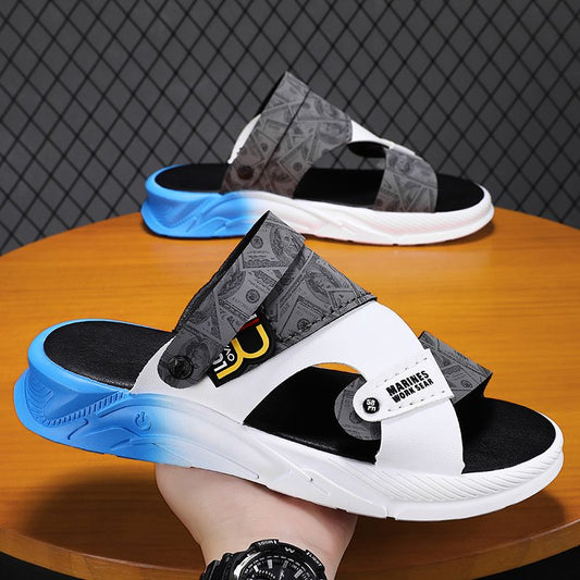 P High-end sandals for men wear new anti-slip and wear-resistant sandals and slippers for leisure beach in summer 2024.