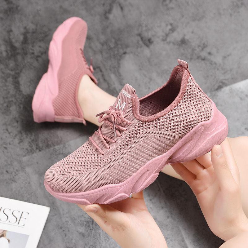 P Spring and Autumn Beijing Old Cloth Shoes Women's Mesh Shoes Breathable Mesh Top Soft Sole Anti slip Middle and Old Age Versatile Mom Sports and Casual Shoes