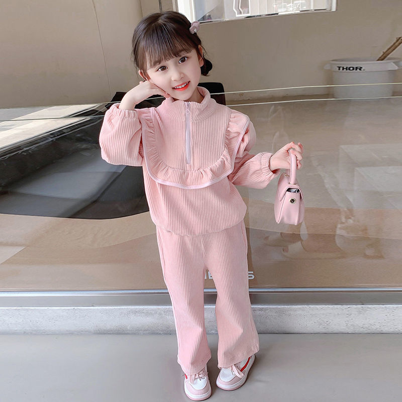 Children&#039;s Spring Suit New Women&#039;s Children&#039;s Wear Fashion Small Fragrance Two-piece Baby Spring and Autumn Clothes Tide