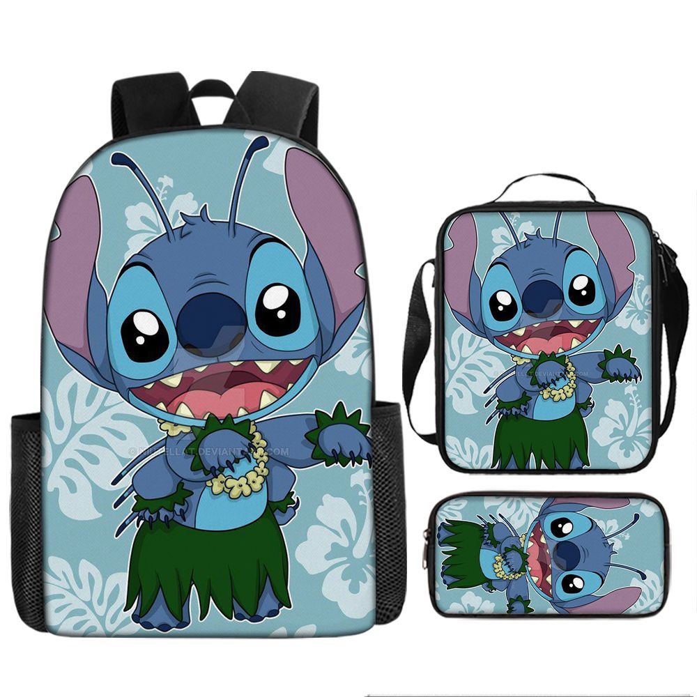 P nueva mochila secundaria de dibujos animados Shi Dizai alrededor de la mochila de moda para hombres y mujeres, bolso de gran capacidad para estudiantes. 