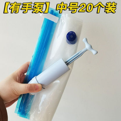 P Vacuum fresh-keeping bag Extraction compression bag Food bag Fruit sealed bag Self-sealing packaging Cooked food bag Household manual