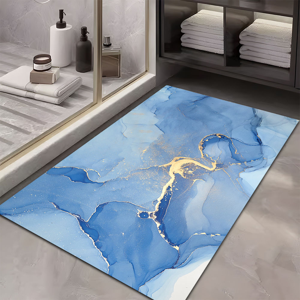 A soft diatom mud bathroom absorbent floor mat non-slip quick-drying foot mat toilet toilet door mat toilet carpet