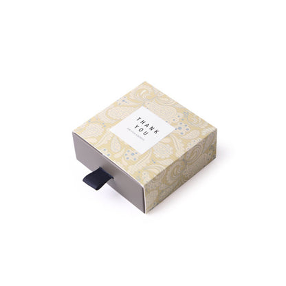 A square creative classical tea drawer packaging gift box spot Korean version small gift handmade soap pulling paper box MOQ: 100PIECE