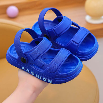 P boys sandals 2024 new summer children&#039;s indoor non-slip children&#039;s baby shoes children&#039;s beach shoes.