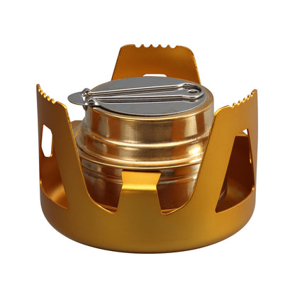 A outdoor alcohol stove liquid alcohol gasifier with mini portable alcohol stove for cross-border use.