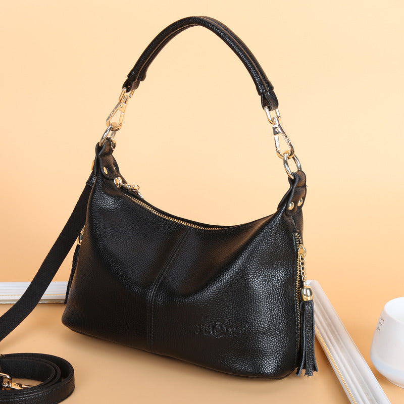 Ladies handbag fashionable middle-aged women's bag shoulder crossbody bag 0.6KG