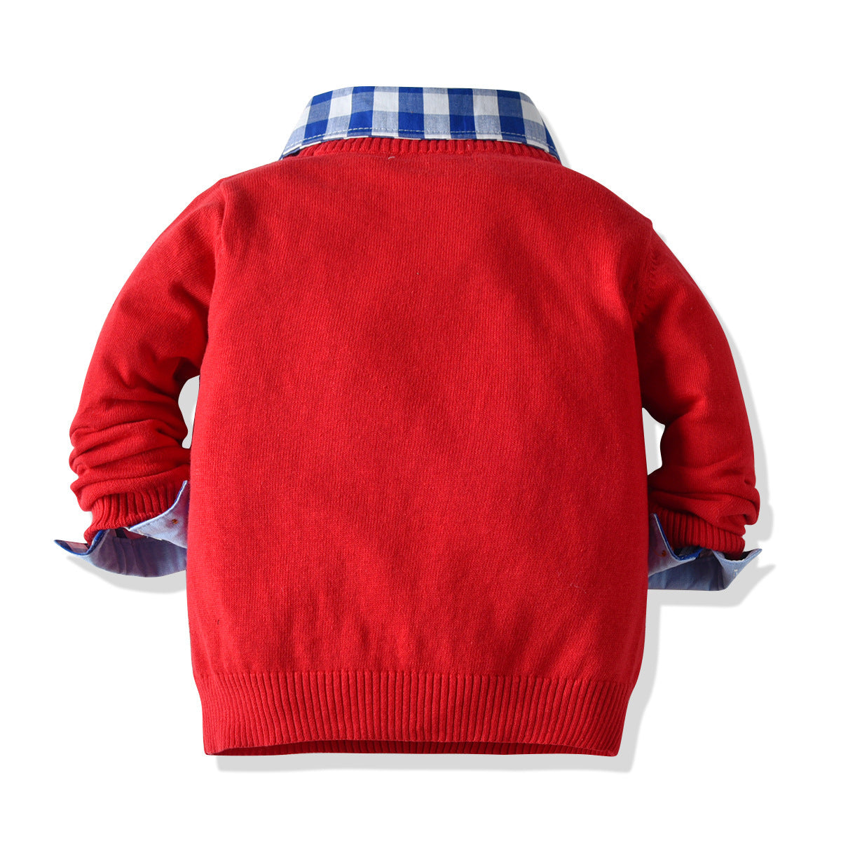 Spring and Autumn New Round Neck Sweater Shirt Set Baby Bottom Knit 0.24kg