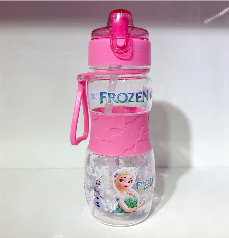 A batch of straws for sale, children's cartoon straws, creative small mouth space cups, handle cups, student water bottles