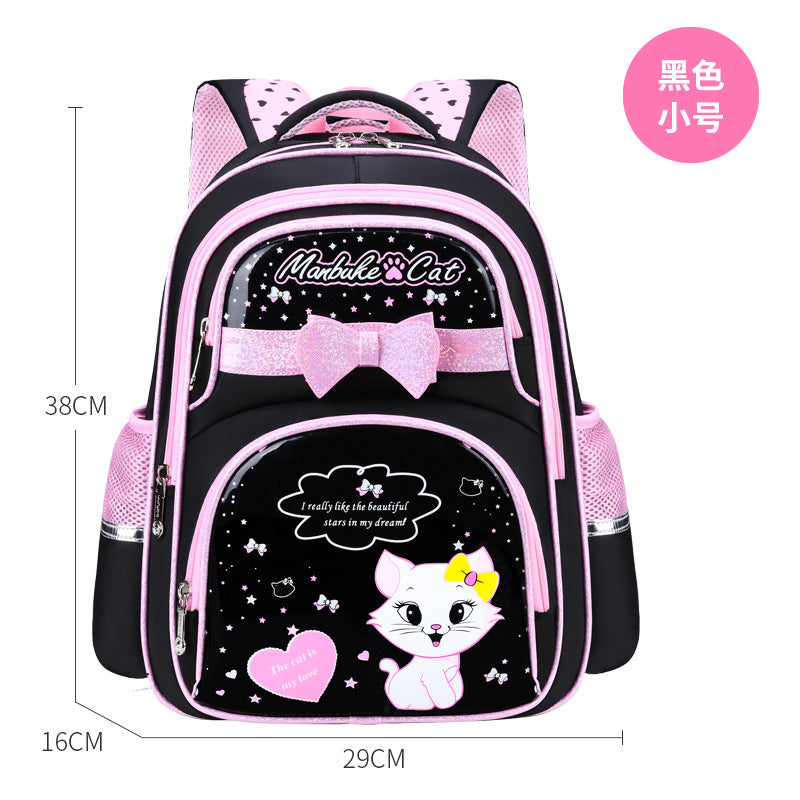 A Korean version backpack for elementary school students, grades 1-3, 4, and 6. 5. Children's backpack, cute girls aged 6-12, backpack