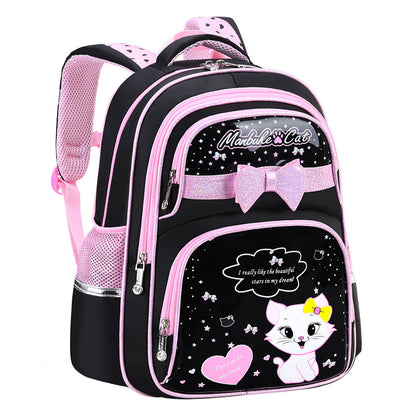 A Korean version backpack for elementary school students, grades 1-3, 4, and 6. 5. Children's backpack, cute girls aged 6-12, backpack