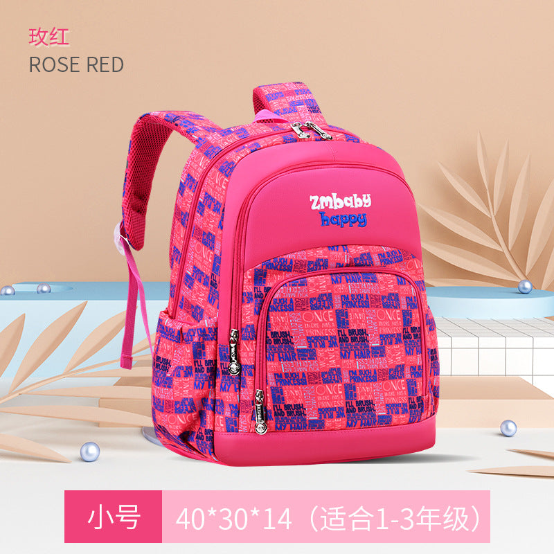 A Sesame Baby Korean version of primary school school bag cartoon cute boys and girls children 1-3-6 grade school bag wholesale