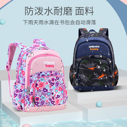 A Sesame Baby Korean version of primary school school bag cartoon cute boys and girls children 1-3-6 grade school bag wholesale