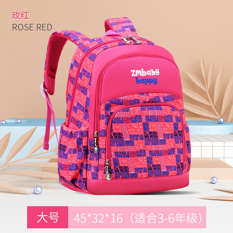 A Sesame Baby Korean version of primary school school bag cartoon cute boys and girls children 1-3-6 grade school bag wholesale