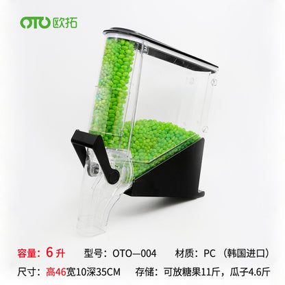 A Supermarket Wall-mounted Candy Box Bulk Food Display Box Dried Fruit and Whole Grains Sealed Can Transparent Candy Machine Bean Pulling Machine