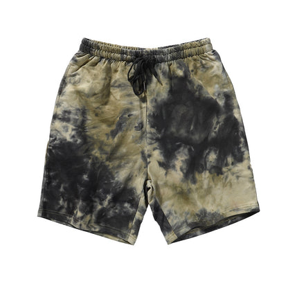 A summer new gradient tie-dye shorts for men and women loose ins hip-hop casual beach couple pants