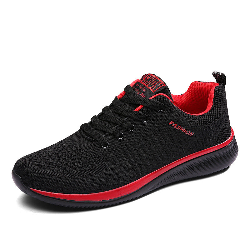 Spring New Flying Weaving Shoes Women's Shoes Korean Edition Casual Sports Shoes Women's Lightweight Running Shoes Fashion Men's and Women's Single Shoes Trend 0.35kg