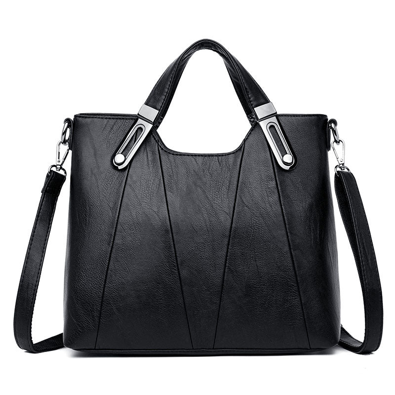 women's new bag mother's soft leather large-capacity one-shoulder cross-body handbag 0.7KG