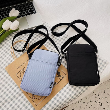 2024 Summer New Small Fresh Phone Bag Solid Color Women's Bag Fashionable Zero Wallet Simple Small Bag Mini Backpack