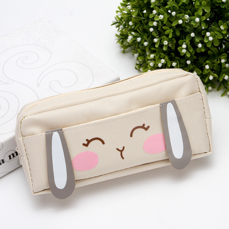 A Dirt-resistant pencil case, simple style, ins, high-value stationery box, large-capacity, niche giant can be loaded with pencil cases for primary school students