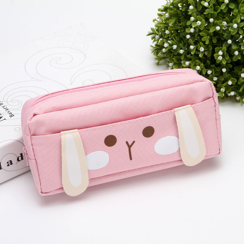 A Dirt-resistant pencil case, simple style, ins, high-value stationery box, large-capacity, niche giant can be loaded with pencil cases for primary school students