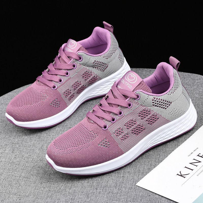 P Spring and Autumn Beijing Old Cloth Shoes Women's Mesh Shoes Breathable Mesh Top Soft Sole Anti slip Middle and Old Age Versatile Mom Sports and Casual Shoes