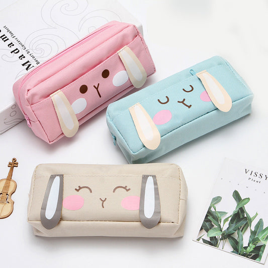 A Dirt-resistant pencil case, simple style, ins, high-value stationery box, large-capacity, niche giant can be loaded with pencil cases for primary school students