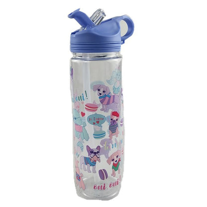 Botella de agua deportiva con boquilla de 700 ml, portátil, portátil, taza de agua deportiva de comercio exterior para exteriores con boquilla a prueba de polvo