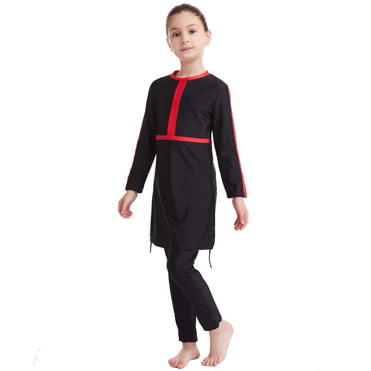 Traje de baño conservador para niña, H2014, aliexpress EBAY AMAZON vende 0,28 KG 