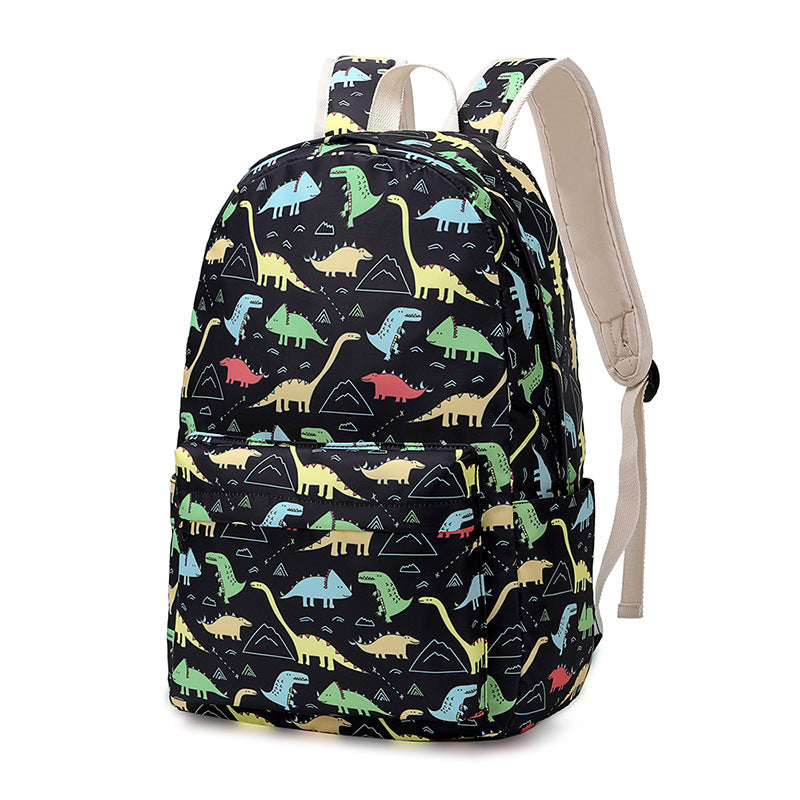 A foreign trade new schoolbag female three-piece backpack cartoon insulated lunch bag children&#039;s shoulder bag male wholesale