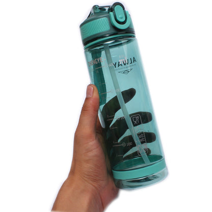 A large capacity sports water bottle, straw cup, duckbill cup wholesale, adult plastic water cup, portable fitness water bottle customization