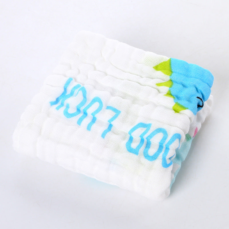 A 30 * 30 six-layer gauze square towel newborn baby towel face towel cotton yarn children's towel gauze saliva towel MOQ: 100PIECE