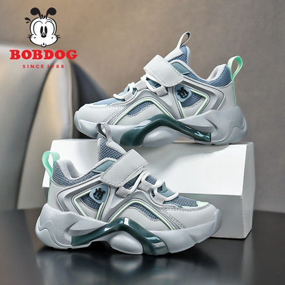 P Babu bean boys' shoes spring and autumn new mesh breathable soft sole wear-resistant and non-slip casual children's sports shoes