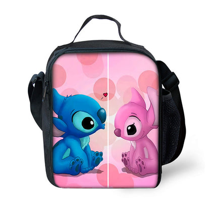 P Shi Dizai lunch bag full-body printed cartoon boys, girls, children, junior high school and primary school children&#039;s ice pack insulation package system.