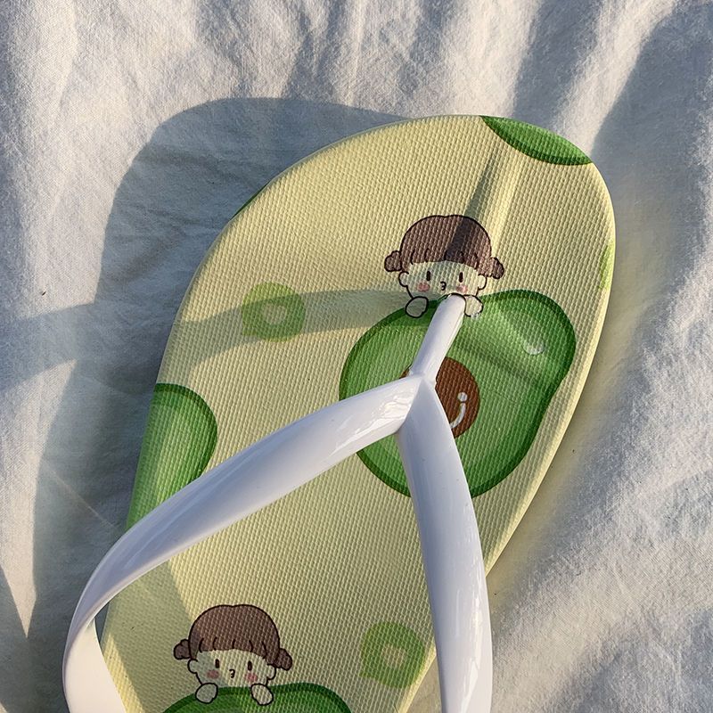 Chanclas en forma de P para mujer en verano, pantuflas con puntera apretada para estudiantes en verano, sandalias para mujer en verano, tacones planos antideslizantes, suelas suaves, pantuflas de interior para mujer 