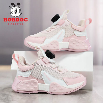 P Babu Bean Boys Shoes Spring and Autumn New Mid-sized and Older Children's Tide Mesh Breathable Casual Soft Sole Children's Sneakers