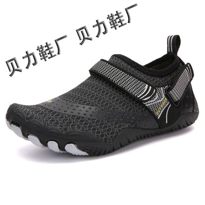 P 2024 Parent Child New Outdoor Shoes Soft Sole Couple Wading Beach Shoes Anti slip Creek Float Replacement Swimming Quick Drying Shoes