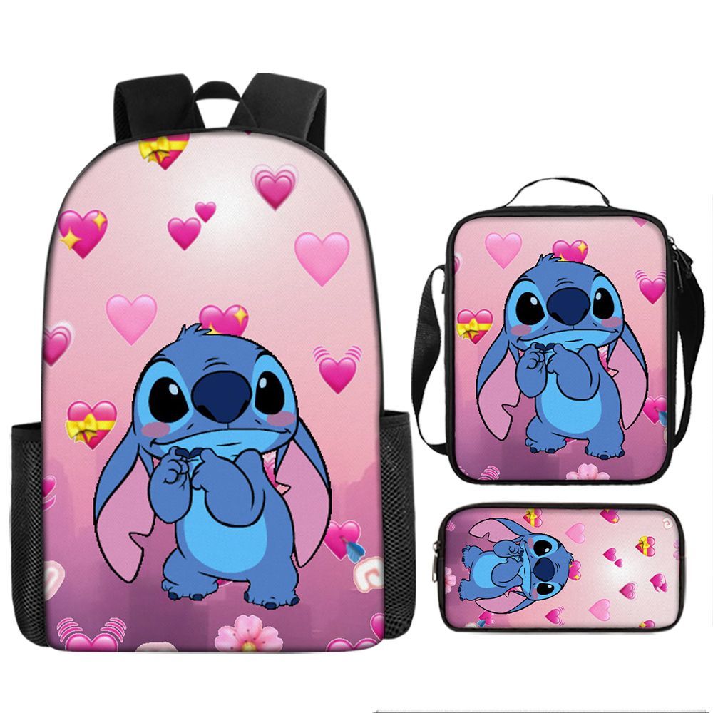 P nueva mochila secundaria de dibujos animados Shi Dizai alrededor de la mochila de moda para hombres y mujeres, bolso de gran capacidad para estudiantes. 