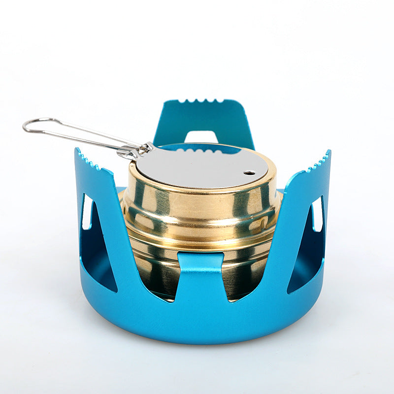 A outdoor alcohol stove liquid alcohol gasifier with mini portable alcohol stove for cross-border use.