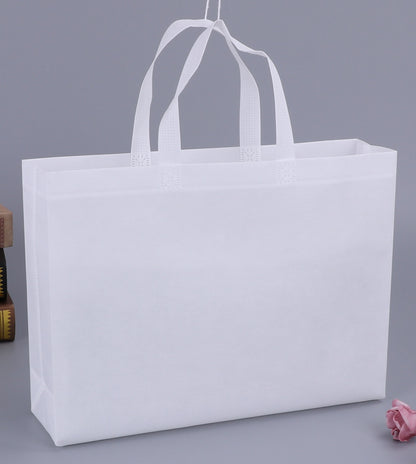 A Non-woven bag custom spot blank thickened takeaway packing bag shoe shopping tote bag packaging bag wholesale MOQ: 200PIECE