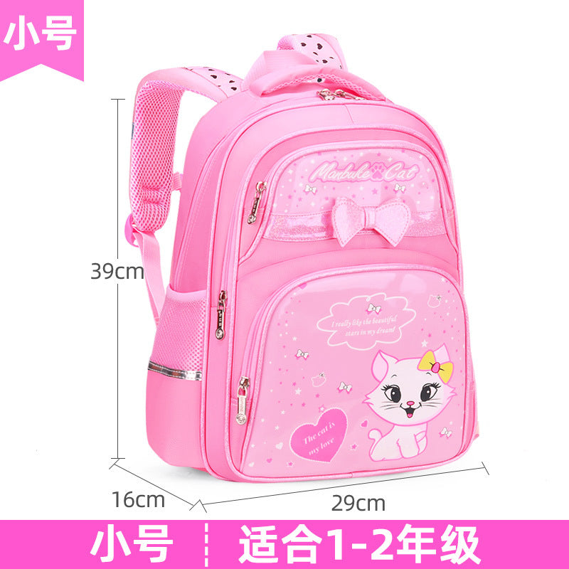 A Korean version backpack for elementary school students, grades 1-3, 4, and 6. 5. Children's backpack, cute girls aged 6-12, backpack