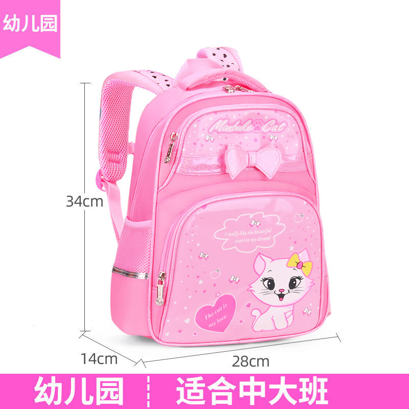 A Korean version backpack for elementary school students, grades 1-3, 4, and 6. 5. Children's backpack, cute girls aged 6-12, backpack