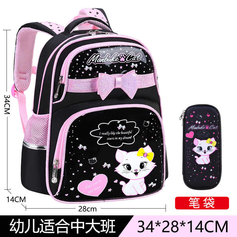 Mochila de versión coreana para estudiantes de primaria, grados 1 a 3, 4 y 6. 5. Mochila para niños, lindas niñas de 6 a 12 años, mochila 