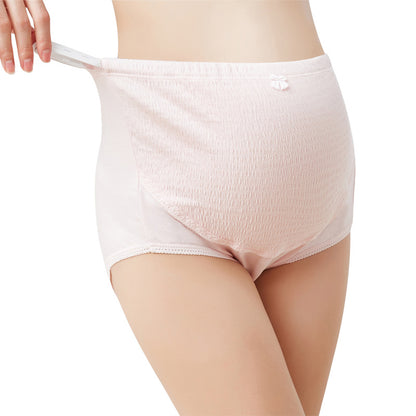 Un embarazo quiere ser exitoso. Las mujeres embarazadas tienen cinturas altas, pliegues de corteza ajustables, fajas abdominales, ropa interior de algodón triangular, venta directa de fábrica, entrega al por mayor 