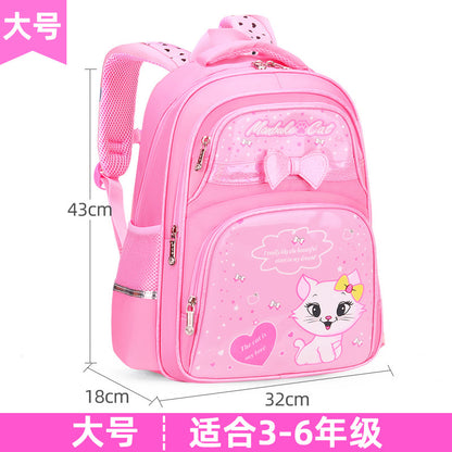 A Korean version backpack for elementary school students, grades 1-3, 4, and 6. 5. Children's backpack, cute girls aged 6-12, backpack