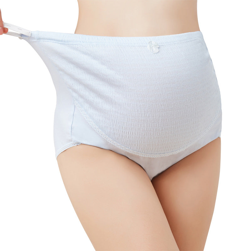 Un embarazo quiere ser exitoso. Las mujeres embarazadas tienen cinturas altas, pliegues de corteza ajustables, fajas abdominales, ropa interior de algodón triangular, venta directa de fábrica, entrega al por mayor 