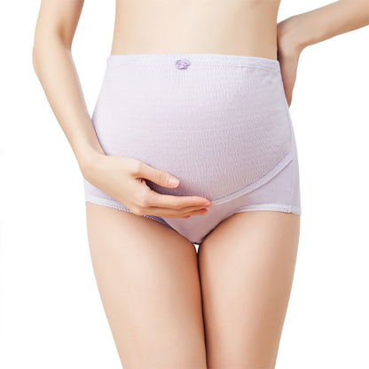 A Pregnancy wants to be successful. Pregnant women have high waists, adjustable bark folds, belly braces, triangular cotton underwear, factory direct sales, wholesale delivery