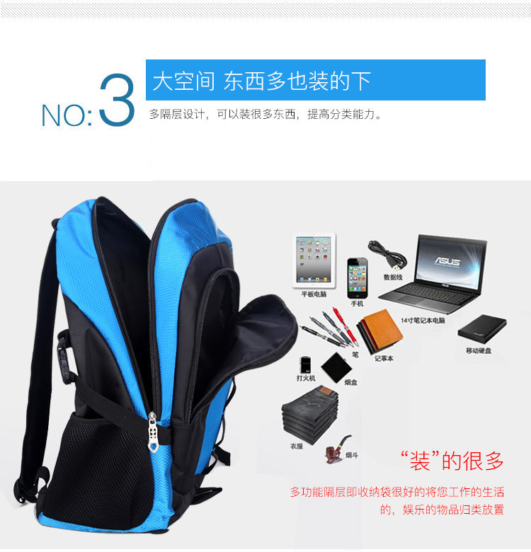 A Nylon Sports Backpack Customized Logo Sports and Leisure Backpack Factory Direct Sales Quality Assurance