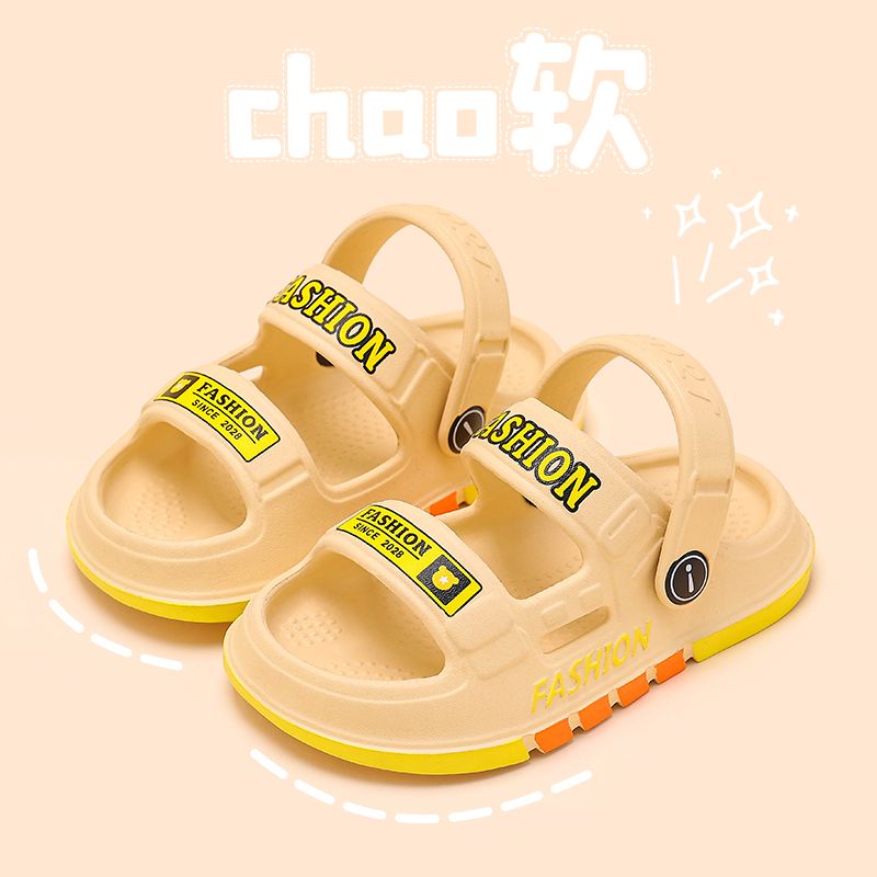 P Boys Summer New EVA Sandals Comfortable Home Anti slip Middle and Small Children Soft Sole Beach Two Wear Boys' Sandals and Slippers