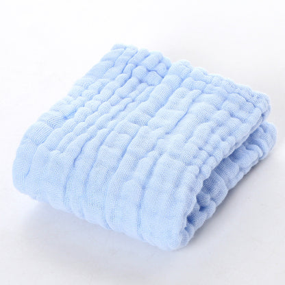 A 30 * 30 six-layer gauze square towel newborn baby towel face towel cotton yarn children's towel gauze saliva towel MOQ: 100PIECE